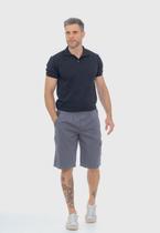 Bermuda Macaw 7815 Cinza Elástico Sarja Bermuda Macaw 7815 Cinza Elástico Sarja