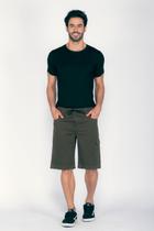 Bermuda Macaw 7850 Verde Elástico Sarja Bermuda Macaw 7850 Verde Elástico Sarja