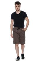 Bermuda Macaw Elástico Sarja 7731 Verde Musgo F075 Bermuda Macaw Elástico Sarja 7731 Verde Musgo F075