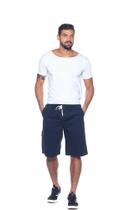 Bermuda Macaw Elástico Sarja 7735 Azul Marinho F075