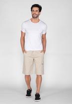 Bermuda Macaw Elástico Sarja 7813 Bege