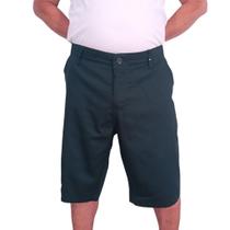 Bermuda Masculina Adulto Plus Size Sarja Quatro Bolsos