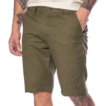 Bermuda Masculina Amil Sarja Logo Verde Militar Bermuda Masculina Amil Sarja Logo Verde Militar