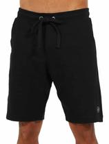 Bermuda Masculina Anistia de Moletom Waffer Elastico Preta Bermuda Masculina Anistia de Moletom Waffer Elastico Preta