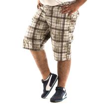 Bermuda Masculina Bolso Faca Sarja Estampada Plus Size 10701 - Konciny confecções