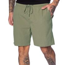 Bermuda Masculina Broken Rules Cordão Curta Verde Militar
