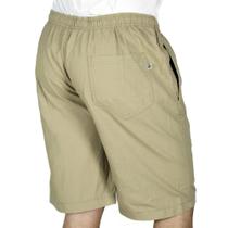 Bermuda Masculina Cargo com Elástico Bege R Sete Conforto Total
