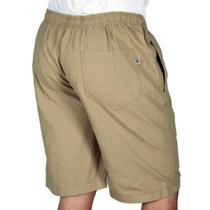 Bermuda Masculina Cargo com Elástico Bege R Sete Conforto Total