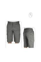 Bermuda Masculina Cargo Sarja Chumbo Plus Size R Sete Conforto Bermuda Masculina Cargo Sarja Chumbo Plus Size R Sete Conforto