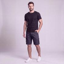Bermuda Masculina Casual Cargo Sarja Via Lance Bermuda Masculina Casual Cargo Sarja Via Lance