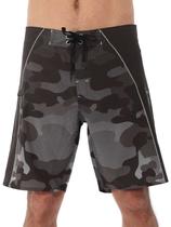 Bermuda Masculina Com Elastano Boardshorts Camuflada Preta