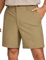 Bermuda Masculina de Golfe CRZ YOGA 7" Stretch Leve Marrom