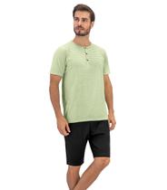 Bermuda Masculina De Sarja Bolsos Laterais e Traseiro