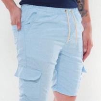 Bermuda Masculina de Sarja Cargo