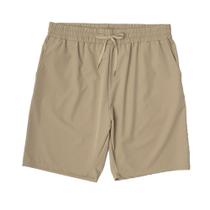 Bermuda Masculina Delkor Plus Size Tactel Bege Escuro