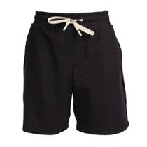 Bermuda Masculina Dixie Moletom Básica Preto Bermuda Masculina Dixie Moletom Básica Preto