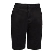 Bermuda Masculina Dixie Sarja Slim Algodão Preto