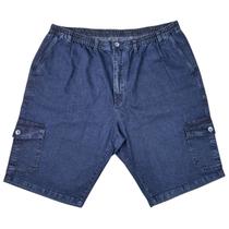 Bermuda Masculina Elastico Cargo com Cordão Plus size Bermuda Masculina Elastico Cargo com Cordão Plus size