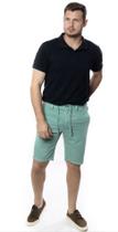 Bermuda Masculina Elástico com Cordão Verde Menta - CO2 Bermuda Masculina Elástico com Cordão Verde Menta - CO2