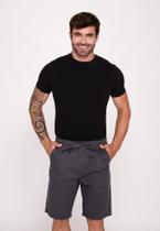 Bermuda Masculina Elástico Lycra 7924 Cinza Escuro F075