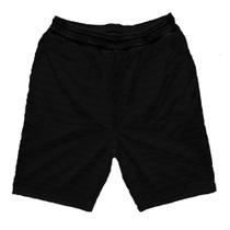 Bermuda masculina em tecido flame liso, cor preta, marca basic +, tamanho m Bermuda masculina em tecido flame liso, cor preta, marca basic +, tamanho m