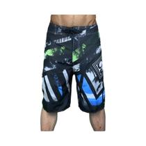 Bermuda Masculina Estampada Para Natação, Surf, Praia E Corrida, Moda Casual Fitness 2024