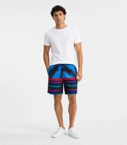 Bermuda Masculina Estampada Tactel Força Do Mar Azul Bermuda Masculina Estampada Tactel Força Do Mar Azul