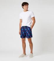 Bermuda Masculina Estampada Tactel Força Do Mar Azul Bermuda Masculina Estampada Tactel Força Do Mar Azul