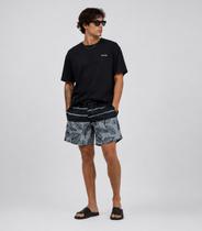 Bermuda Masculina Estampada Tactel Força Do Mar Cinza Bermuda Masculina Estampada Tactel Força Do Mar Cinza
