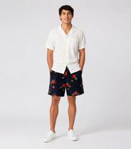Bermuda Masculina Estampada Tactel Força Do Mar Laranja Bermuda Masculina Estampada Tactel Força Do Mar Laranja