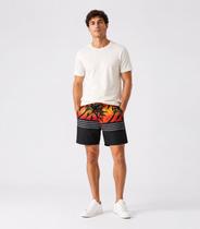 Bermuda Masculina Estampada Tactel Força Do Mar Laranja Bermuda Masculina Estampada Tactel Força Do Mar Laranja