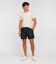 Bermuda Masculina Estampada Tactel Força Do Mar Preto Bermuda Masculina Estampada Tactel Força Do Mar Preto