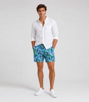 Bermuda Masculina Estampada Tactel Força Do Mar Verde Bermuda Masculina Estampada Tactel Força Do Mar Verde