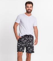 Bermuda Masculina Estampada TNO Preto