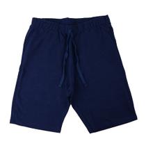 Bermuda Masculina Fico Moletom Azul Marinho - 00864