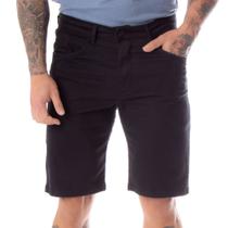 Bermuda Masculina Ice Jeans em Sarja Preto