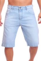 bermuda masculina jeans clara com lycra sem rasgada Ref: 0022