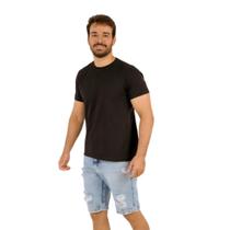 Bermuda Masculina Jeans Detonado Marmorizado Amel Jeans 100% Algodão