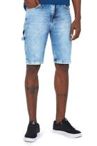 Bermuda Masculina Jeans Estonada Polo Wear Jeans Médio