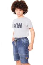 Bermuda Masculina Jeans Jogger com Lapela