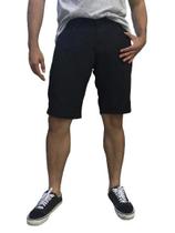 Bermuda Masculina Jeans Preto