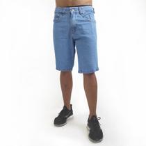 Bermuda Masculina Jeans Slim Zíper e Bolsos Conforto