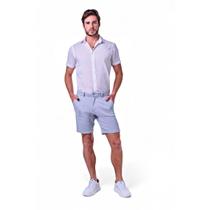Bermuda Masculina Malha Listrada Cós Básico