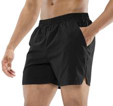 Bermuda Masculina MIER para Treino Corrida Secagem Rápida 5" Preta