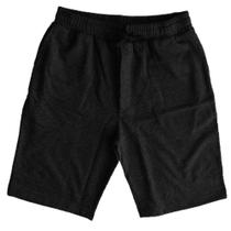 Bermuda Masculina Moletinho Liso Algodão Poliéster Preto G Basic +