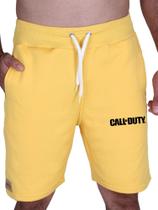 Bermuda Masculina Moletom Call Of Duty Bolso E Cordão De Ajuste - Methodic