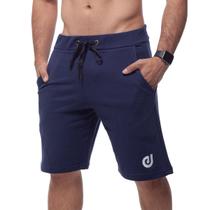 Bermuda Masculina Moletom Com Cordão Ajustável Shorts Moletinho