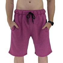 Bermuda Masculina Moletom MXD Conceito Limitada Mescla Roxo