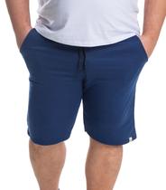 Bermuda Masculina Moletom Plus Size Select Azul