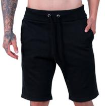 Bermuda Masculina Moletom Shorts Liso Básico Verão Cores